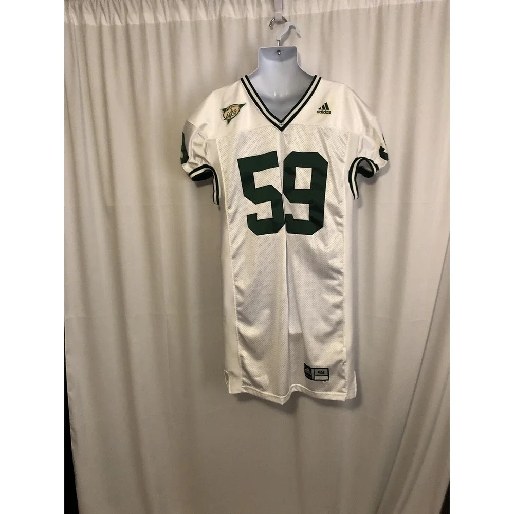 Adidas Football Jersey Mens 48 White Good MAC‎ Patch Number 59 Mesh V-Neck